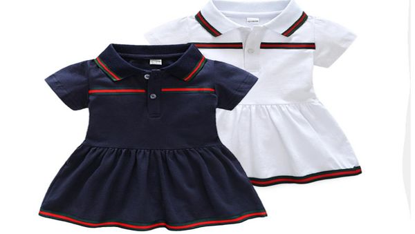

retail new summer baby dresses cotton lapel dress for children newborn clothes 9 months 3 years old1518614, Red;yellow