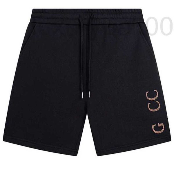 

men's shorts designer embroidered couple's elastic woven pants are casual and versatile loose fitting shorts 7inr, White;black