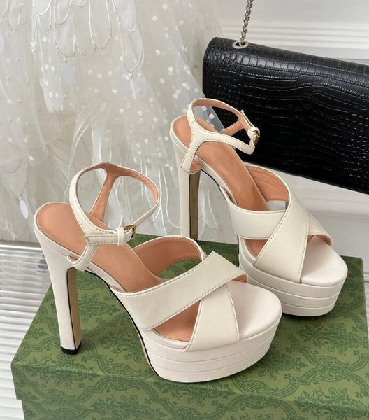 

latest women's sandals with thin heels, thick soles, cross straps, buckles, work, banquet, leisure, vacation, and matching sizes 35-41, Black