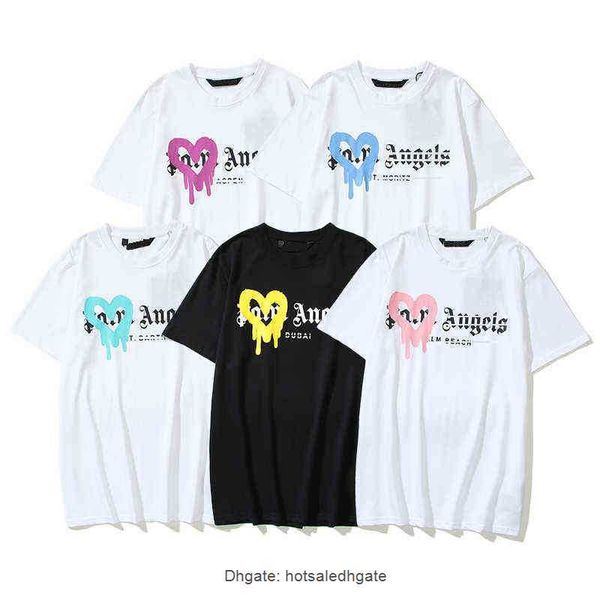 

men's t shirts wr3m designer of luxury t shirt brand palms angels angel t shirt pa clothing spray letter short sleeve spring summer tid, White;black