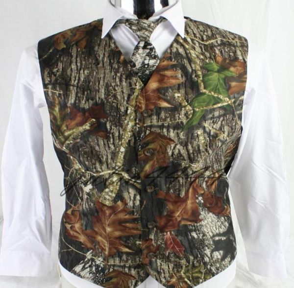 

2019 fashion camo vest for rustic single breasted wedding mens camouflage new arrival airtailors vest plus size7467886, Black