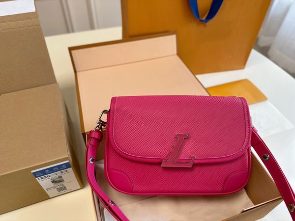 

designer bags leather shoulder crossbody handbag luxury water ripple flip nurse bag fashion plain women purses brand lady wallet