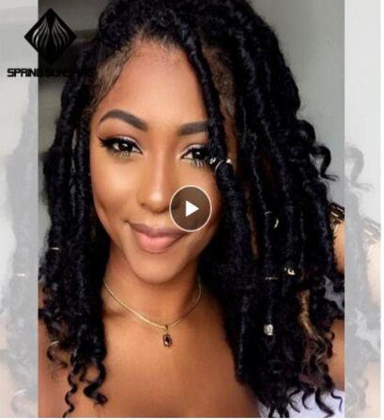 

goddess faux locs 16 20inch ombre crochet braids soft natural soft synthetic hair extensions 24strands 1pc5437645, Black