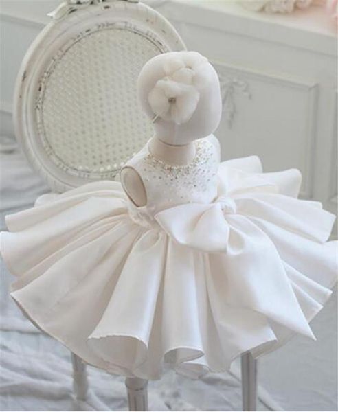 

baby girl christening dress for baptism wedding big bow layered tulle newborn party wear infant princess 1 year birthday dress26812645741, Red;yellow