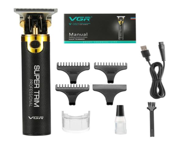 

spot vgr v082 zero distance adjustable professional rechargeable hair clipper metal haircut clipper salon household stlying shaver4595030