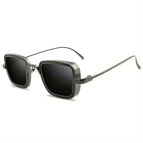 

new vintage metal steampunk sunglasses men women square sun glasses for men women stylish retro brand shades male female uv400 b361, White;black