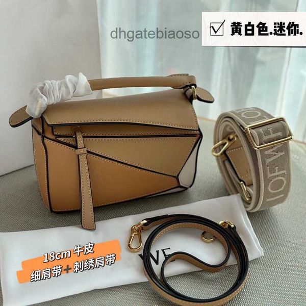 

lloew women bag designer bags 2023 anagram puzzles embroidered shoulder strap spliced large capacity strap purse handbags cbo0
