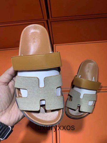 

summer sandal classic h flat slippers sole designer chypres bottom with thick slipper outerwear 2023 casual fashion women jhmn