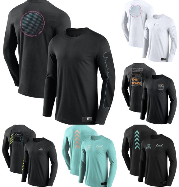 

2023 f1 brand long-sleeved t-shirt formula 1 men's racing t-shirt summer outdoor sports jersey men's women's fashion printed