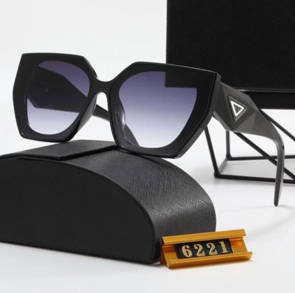 

2023 luxury sunglasses polaroid lens designer womens mens goggle senior eyewear for women eyeglasses frame vintage metal sun glasses os 6221, White;black