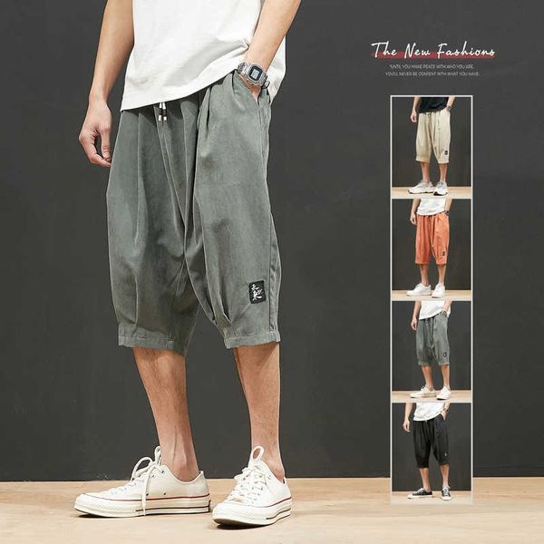

men's summer capris fashion loose sports casual shorts new style, White;black