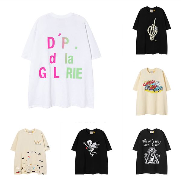 

2023 tees galleryse deep mens t shirts women designer t-shirts graphic man s casual shirt luxurys clothing street shorts sleeves clothes, White;black