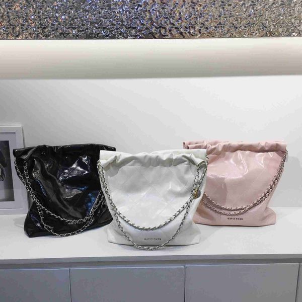 

bag 2023 new style small fragrance shopping lazy romantic wave 22bag lingge chain women's bin bag