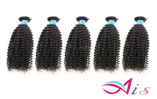 

7a brazilian hair kinky curly human hair weave bundles human hair5371873, Black