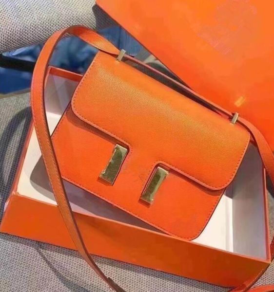 

women's bag crocodile pattern single shoulder luxury designer original leather cross-body bags handbags 22cm