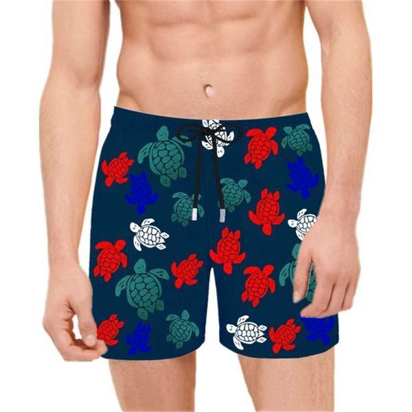 

vilebrequin spandex shorts men swimwear herringbones turtles summer casual shorts 51av, White;black