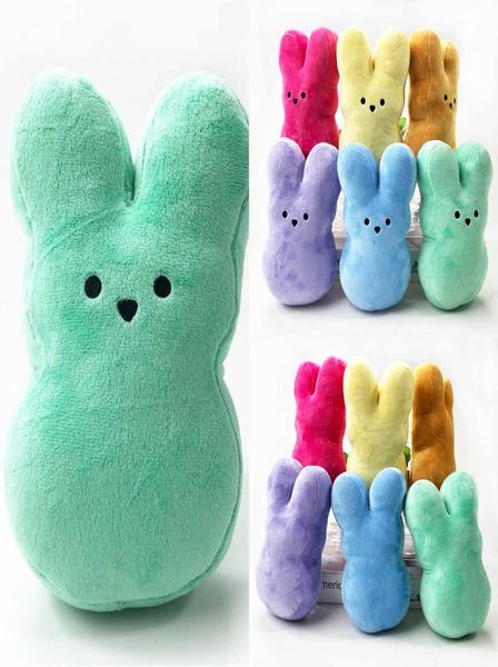 

15cm 6 inch peeps stuffed easter bunny velvet plush rabbits kids toddler baby animal doll toys cuddle boys girls birthday christma4489648, Blue