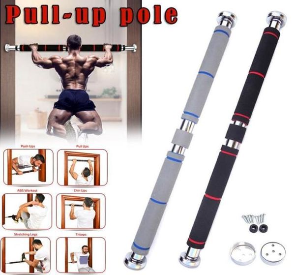 

1 pcs chin pull up bar for doorway with comfort grips adjustable horizontal bar home indoor fitness exercise equipment15158211