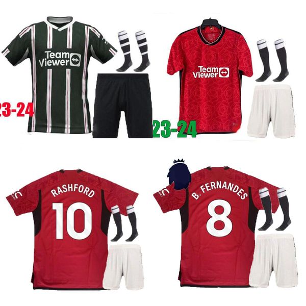 

2023 manchesters rashford united martinez sancho soccer jerseys garnacho antony 2024 b. fernandes weghorst man utd football shirt, Black