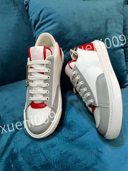 

2023 new luxury women men casual shoes designer shoe fashion lace up capsule series color matching platform sneakers size 35-46 dc220604, Black