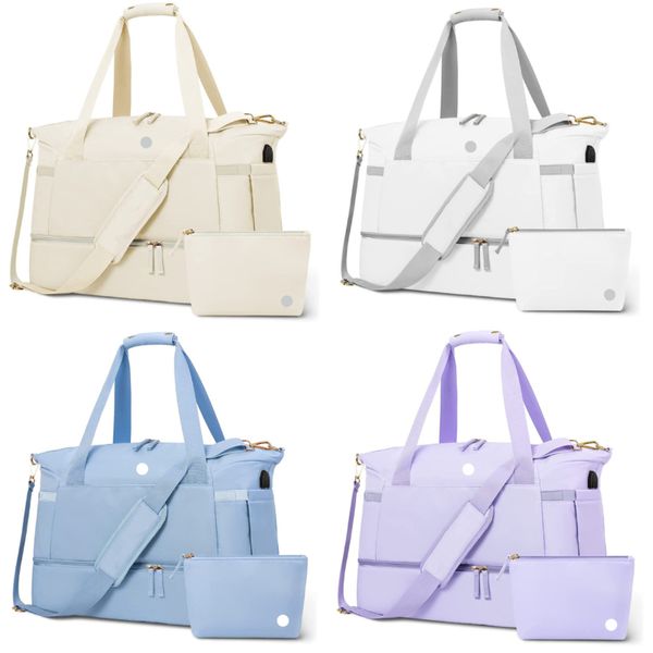 

ll-85 yoga handbags travel beach usb duffel bag shoulder bags waterproof fitness exercise gym cross body bags stuff sacks mini makeup purse