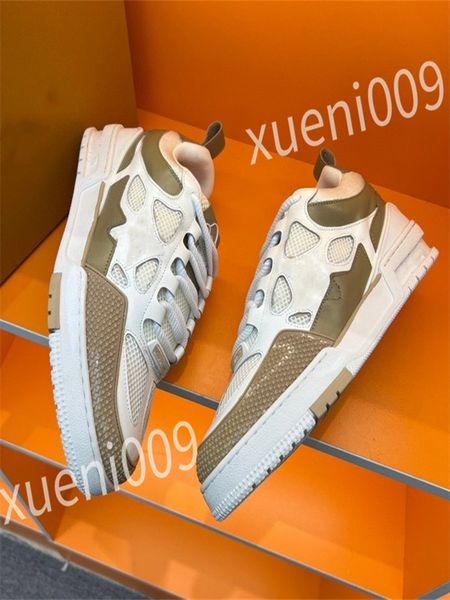 

new luxury designer men women casual shoe triple white black sneakers gomma leather trainer printed platform trainers shoes wd230601