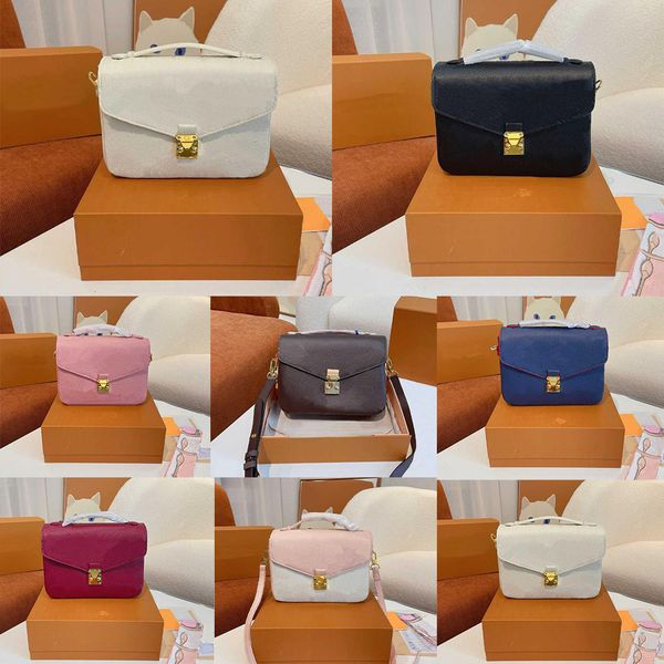 

luxury designer bag women tote bag embossing flower pochette women shoulder bags handbag messenger bags genuine leather metis elegant womens