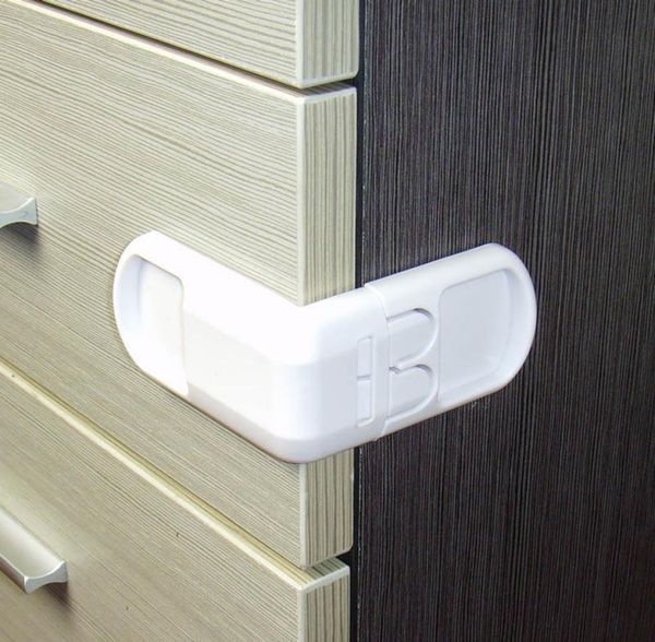

old cobbler child safety lock abs multifunctional wardrobe refrigerator door 90 degrees baby protection supplies double snap three9187563