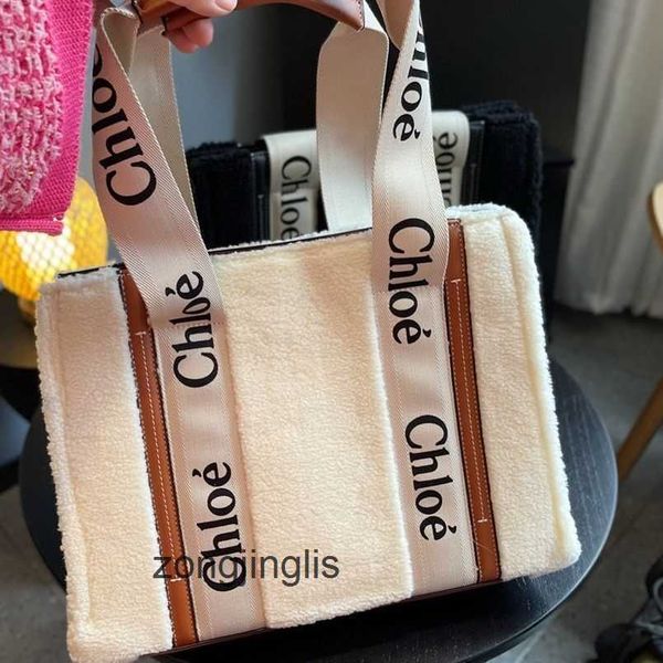 

totes tote evening woolskin chioe bags woody cloe lamb designer bag tote for autumn winter super versatile sen korean style foreign 8c4z