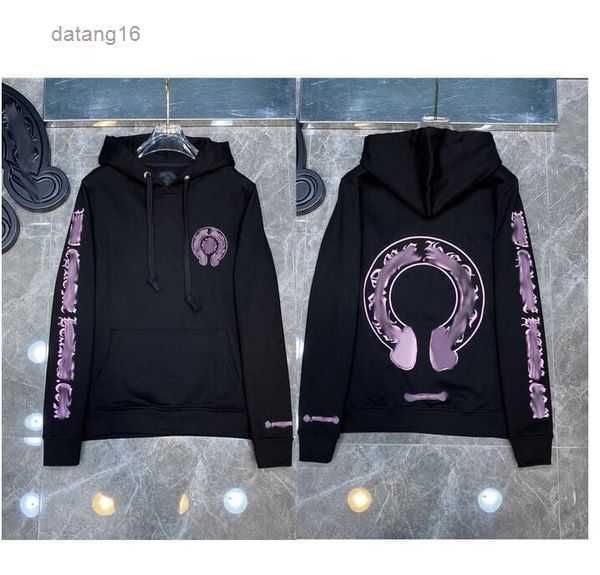 

designer mens hoodies chrome winter sweatshirts heart hoodie ch long sleeve jacket loose coat hooded hoody men woman hip hop chromees hearts, Black