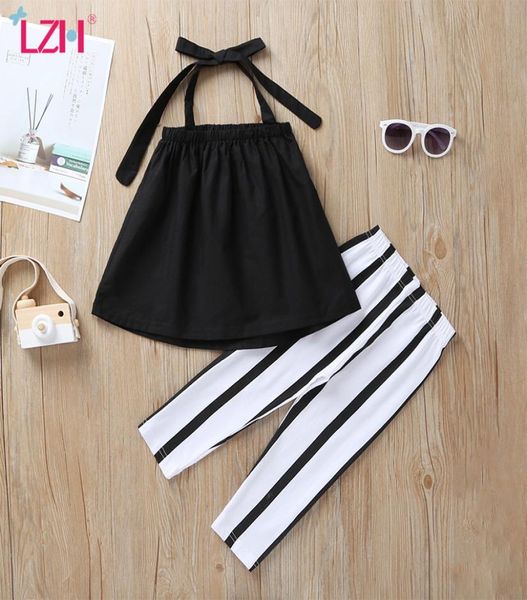 

2020 summer toddler girls suit ants 2pcs outfits baby girls clothes sets fashion casual children039s clothing kids sport s5988032, White
