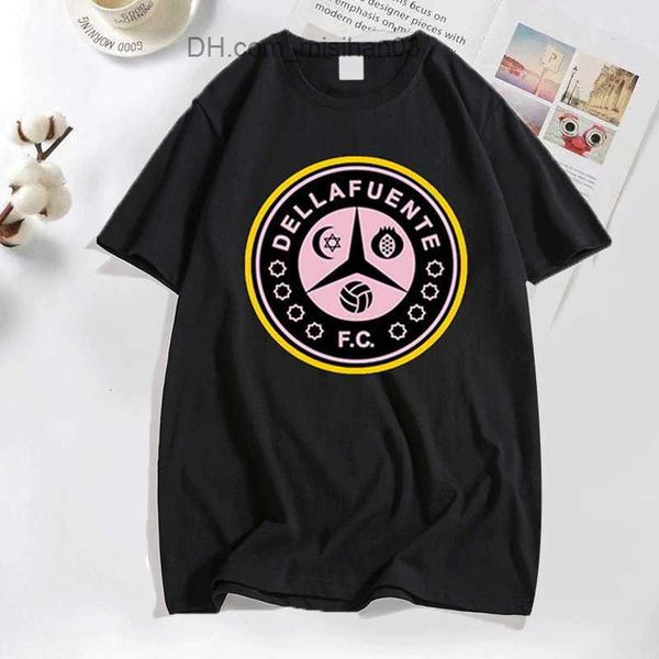 

men's t-shirts mens tshirts dellafuente fc tshirt men oversize short sleeve cotton casual s man designer clothes print streetwear z2307, White;black