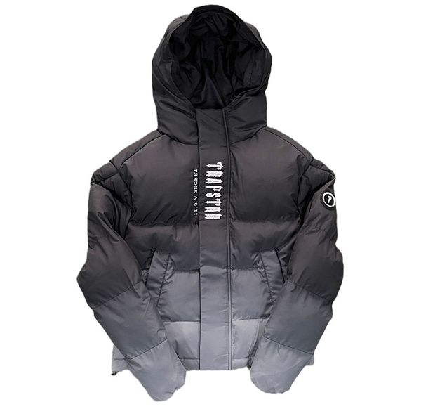 

mens puffer jackets winter designer down jacket women coat cotton parka overcoat casual fashion zipper thick warm trapstar down windbreaker, Black
