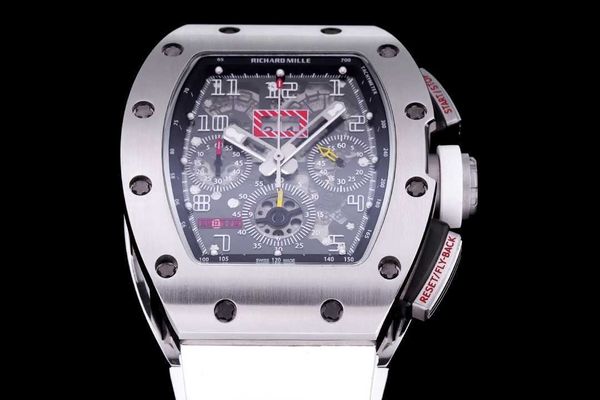 

amazing mechanical r i c h a r d luxury superb style male wrist watches rm11 rm11-03 gf3f designer high-end quality titanium alloy dial beze, Slivery;brown