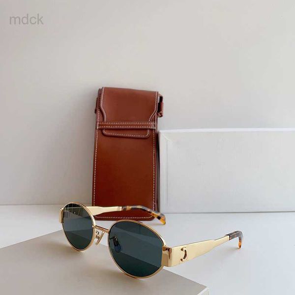 

sunglasses luxury sunglasses for women metal frame arc de triomphe minimalist oval design cl40235 fashionable classic style sunglasseshkd230, White;black