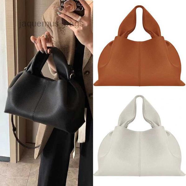 

polene numero neuf tote bag leather totes designer handbag women closes with a magnetic flap luxury large capacity handbags shoulder bags