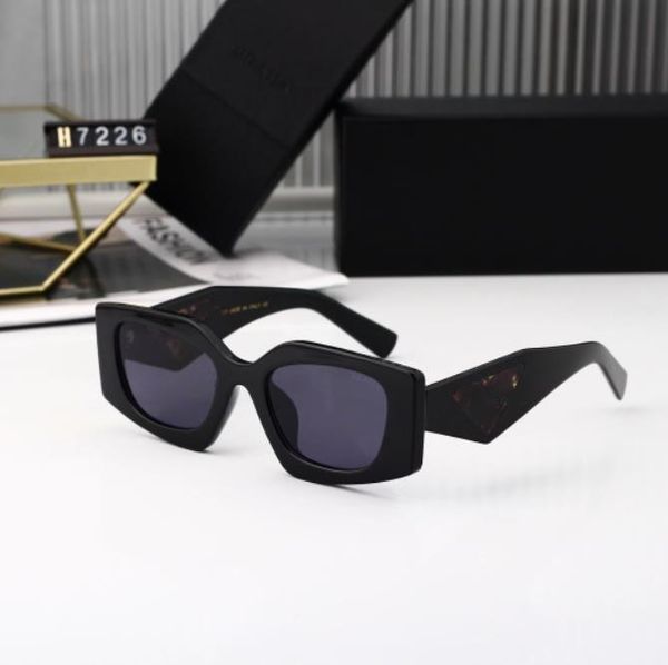 

2023 luxury sunglasses polaroid lens designer womens mens goggle senior eyewear for women eyeglasses frame vintage metal sun glasses os 7226, White;black