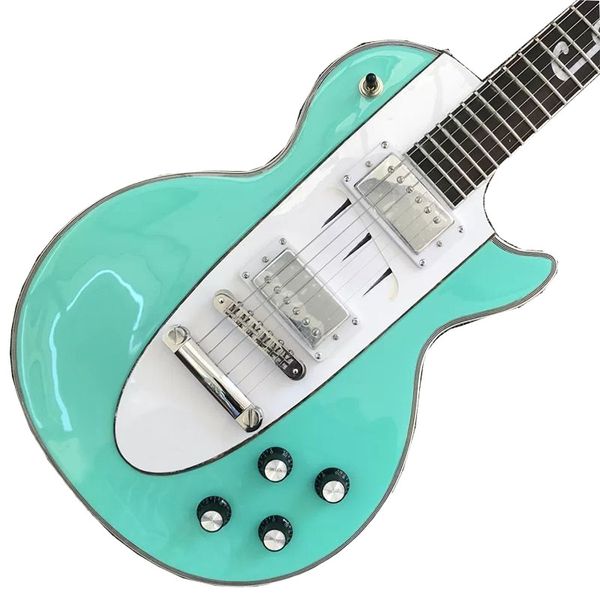 

factory customization green electric guitar, high-quality 6 string