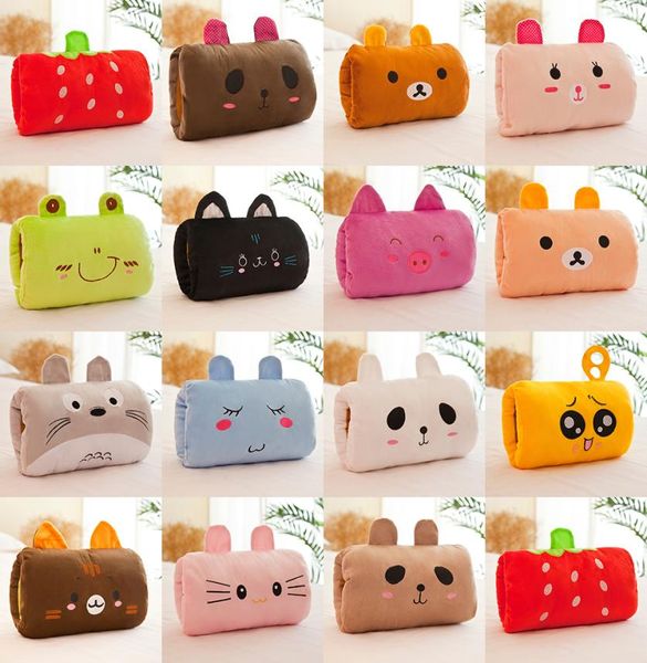 

hand warm plush toy children cartoon animal warm pillow cute plush square hand cover winter hand warming 15 styles 3020cm c24084862684, Blue