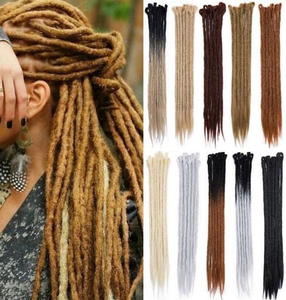 

5pcs 20inch handmade dreadlocks extensions reggae crochet hiphop synthetic dreads crochet braiding hair for fashion wom1858971, Black