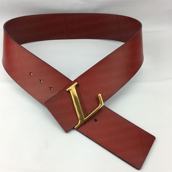 

simon belt classic belt black red flex letters 7.0cm, Black;brown