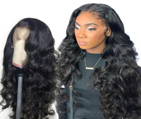 

360 lace frontal wig pre plucked with baby hair 200 density body wave black human hair wigs for black women3008451