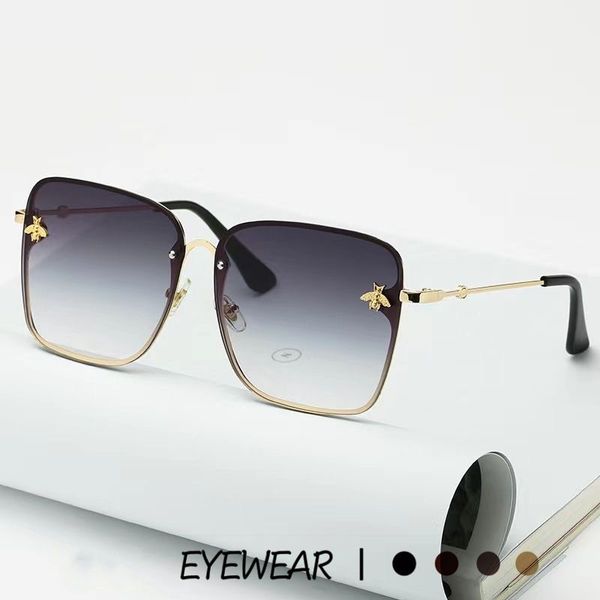 

mens sunglasses designer bee sunglass luxury glasses fashion frame letter lunette sun glasses for women senior shades fashion oversized pola, White;black