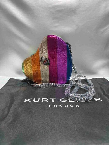 

kurt geiger london new eagle head bag women's heart shaped bag contrast stereo bag