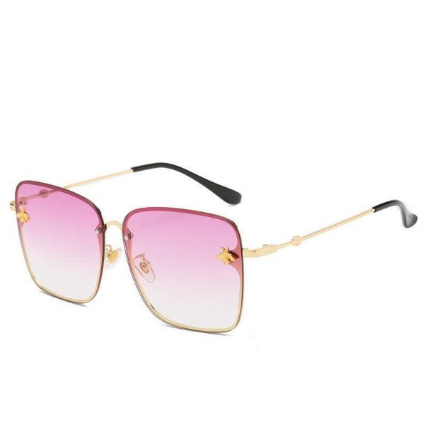 

new fashion women's little bee box sunglasses, White;black