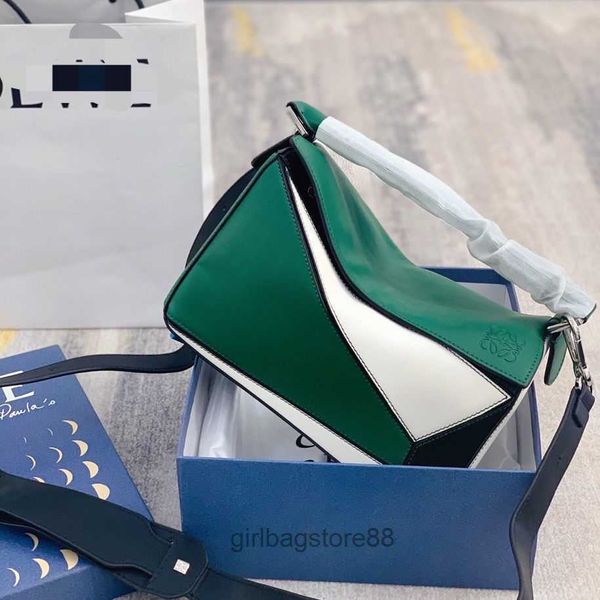 

shoulder girl upgrade bag color designer splice bags puzzle contrast loewsbag geometric lady one spain women's handheld crossbody fashi