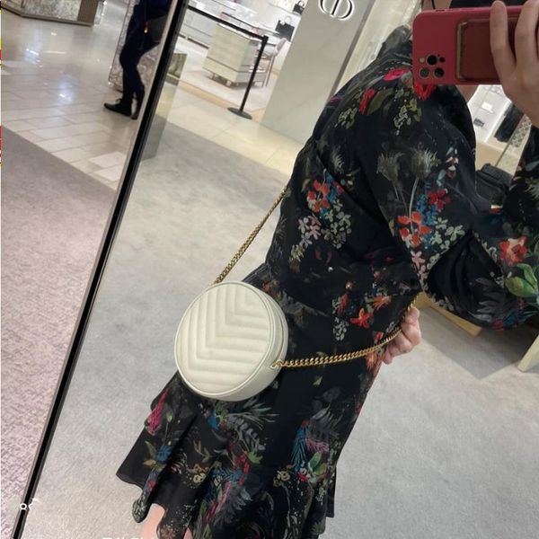 

lm40156v designer round bag genuine leather handbag 17cm luxury crossbody bag delicate knockoff shoulder bag with box yy015