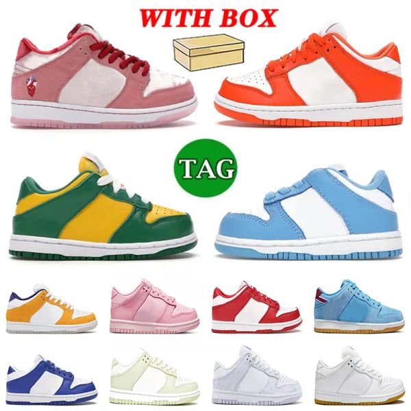 

kids toddler designer running shoes low syracuse strangelove unc brazil laser orange triple pink university red phillies panda children yout, Black