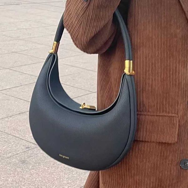 

song songmont 2023 spring new moon series cowhide crescent single shoulder crossbody underarm women's bag