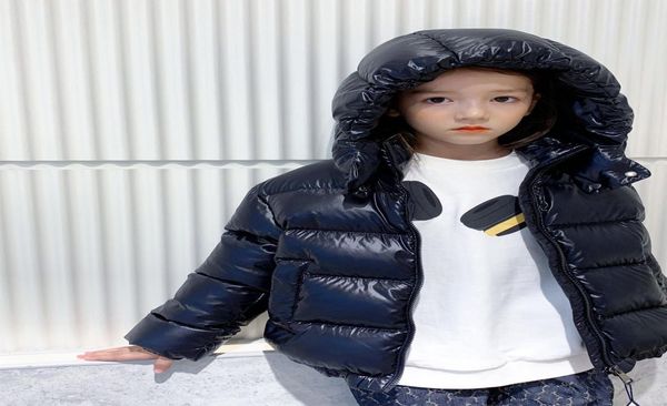 

white duck down kids girls boys hooded coat winter striped warm down jacket children039s girl snow outwear coats 759495, Blue;gray
